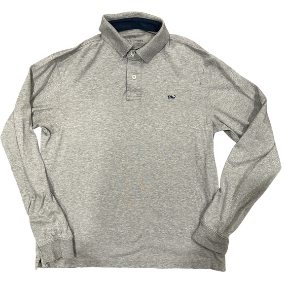 VINEYARD VINES Men’s Gay LS Three Button Polo Shirt w/collar Soft sz Small - Picture 1 of 4